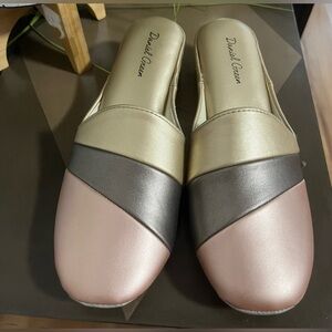 Daniel Green Colorblock Mule Slippers Women’s Size 7M New Without Box